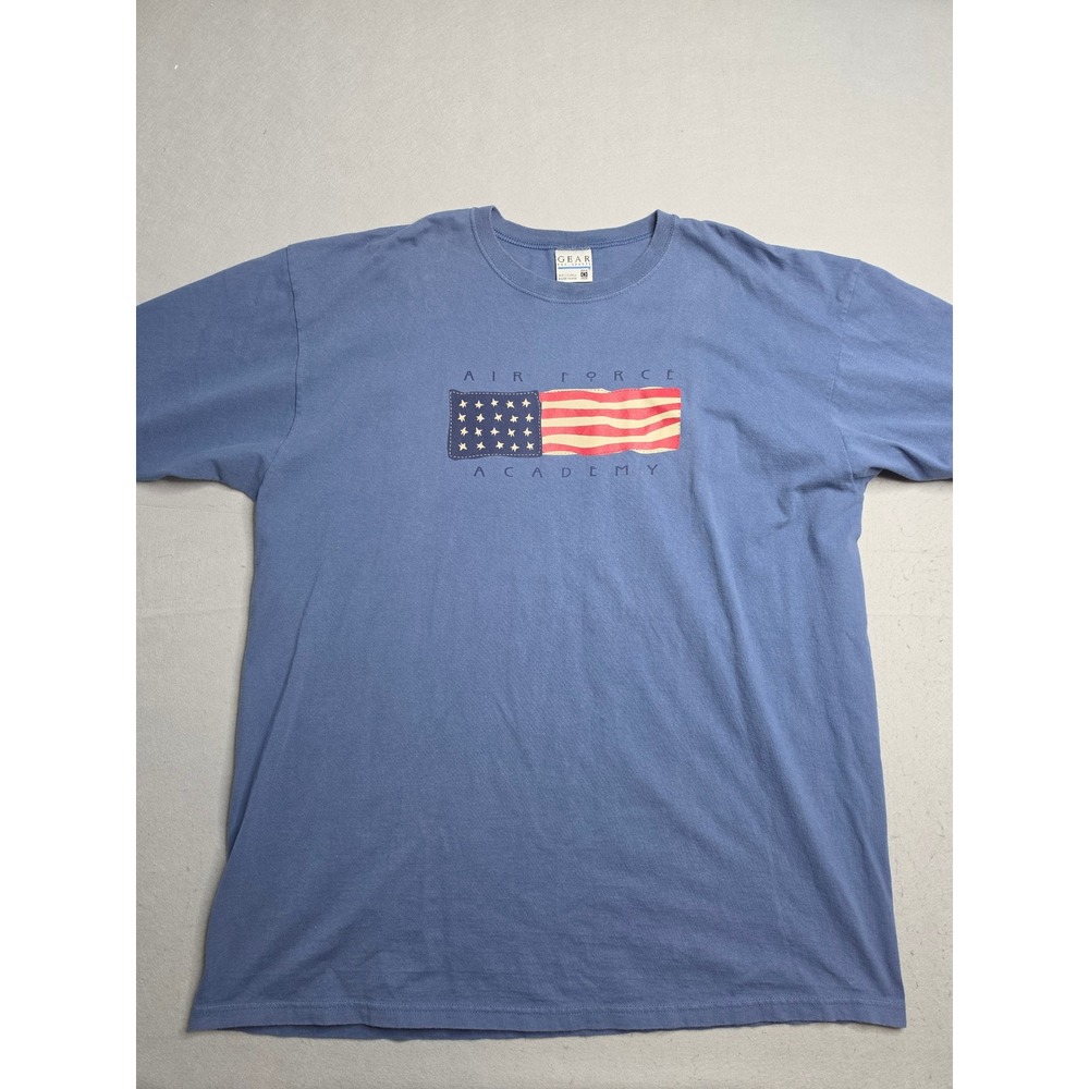 Gear For Sports T-Shirt Men One Size Blue American Flag Air Force Academy Cotton